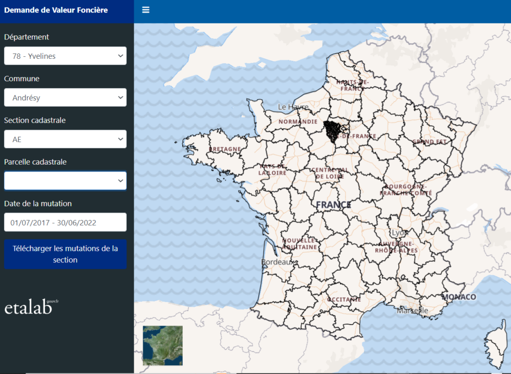 Evaluation Immobilière Comparative DVF